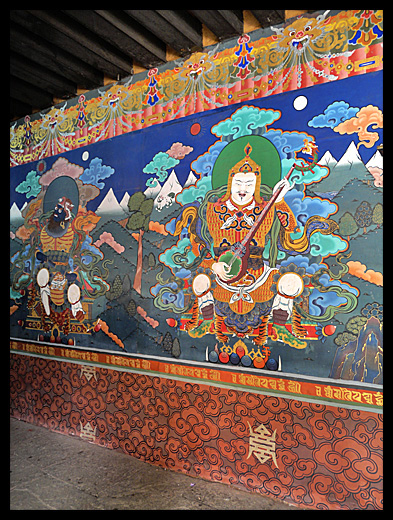 Peinture entrée Dzong