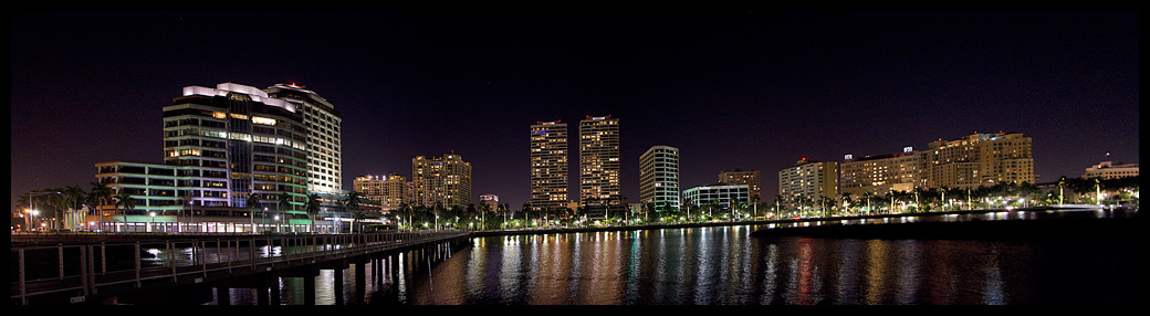 west palm beach by night