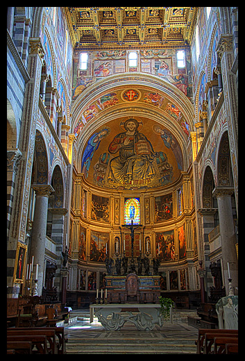 mosaique Christ en majesté Pise